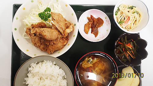 焼き肉とかき玉汁 焼き肉とかき玉汁